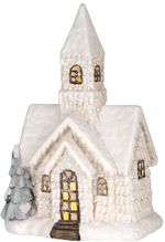 Decoration Xecco 18588, Church, magnesium, 52 cm, LED