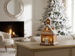 Decoration MagicHome Christmas, house, snowy, polyresin, 10.3x11.1x19 cm