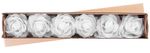 Kvet MagicHome, ruža, biela, stonka, veľkosť kvetu: 10 cm, dĺžka kvetu: 18 cm,bal. 6 ks