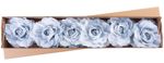 Flower MagicHome, peony, blue, stem, flower size: 16 cm, flower length: 24 cm, pack of 6 pcs