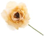 Flower MagicHome, peony, gold, stem, flower size: 16 cm, flower length: 24 cm, pack of 6 pcs