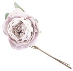 Flower MagicHome, open rose, purple, stem, flower size: 11 cm, flower length: 22 cm, pack of 6 pcs