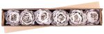 Flower MagicHome, open rose, purple, stem, flower size: 11 cm, flower length: 22 cm, pack of 6 pcs