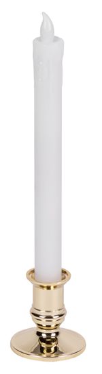 Sviečky MagicHome Vianoce, 2 LED, sada 2 ks, 1xAAA, jednoduché svietenie, časovač, plápolanie plameňa, 2x33 cm
