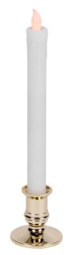 Sviečky MagicHome Vianoce, 2 LED, sada 2 ks, 1xAAA, jednoduché svietenie, časovač, plápolanie plameňa, 2x33 cm