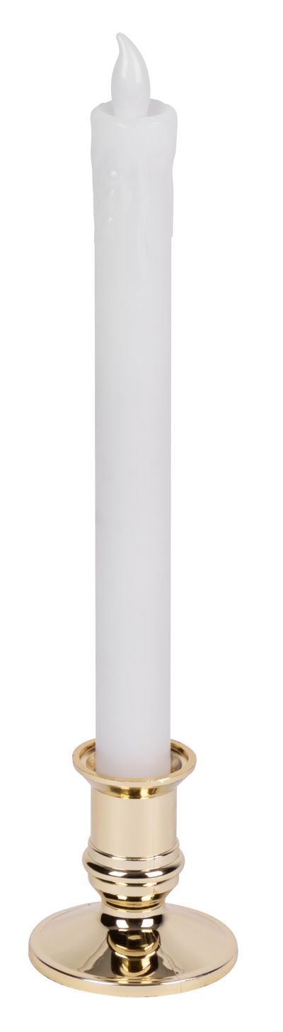 Sviečky MagicHome Vianoce, 2 LED, sada 2 ks, 1xAAA, jednoduché svietenie, časovač, plápolanie plameňa, 2x33 cm