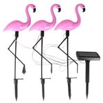 Lamp Strend Pro 7193, Flamingos, pack of 3 pcs, solar, 18x6x52 cm, 3x2 LED, AA