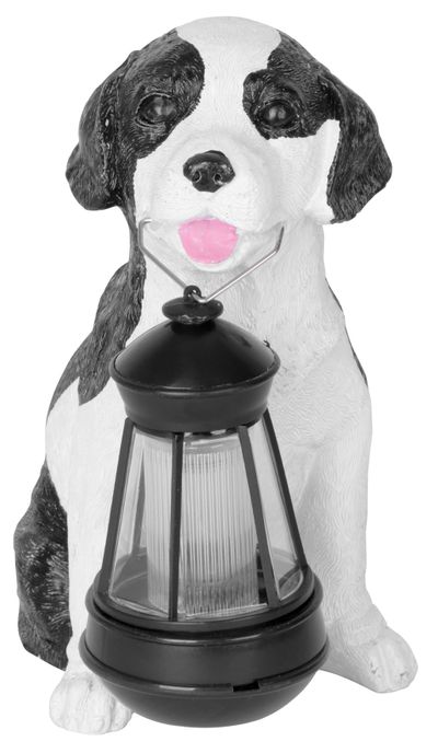 Strend Pro Gecco dekoráció, kutya, 24 x 14 x 25 cm, poligyanta, napelemes, 1 LED, AA