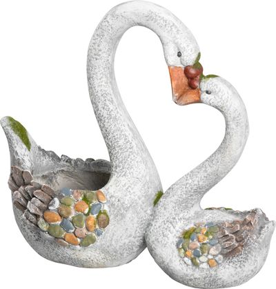Decoration Gecco W1943, Swans, magnesium, 44 cm