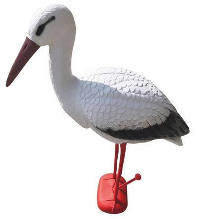 Decoration White stork, 72x20x15cm