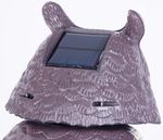 Bird scarer, Owl, solar, shining eyes, rotating head, 43cm