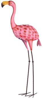 Dekoráció MagicHome Mecco 6304, Flamingó, 95 cm, fém