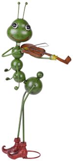 Decoration MagicHome Mecco, Ant with Violin, metal, 27x17x68 cm