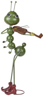 Decoration MagicHome Mecco, Ant with Violin, metal, 27x17x68 cm