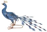 Decoration MagicHome Mecco, Peacock, metal, 70x23x46 cm