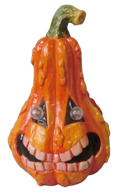 Decoration Xecco 2412, LED Pumpkin, magnesium, 21 cm