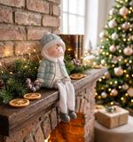 Figurine MagicHome Christmas, Boy, polyresin, 11x8x13 cm