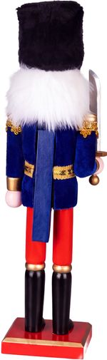Figure MagicHome Christmas Woodeco, Nutcracker with crown, 38 cm, wood