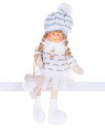 Decoration MagicHome Christmas, Children, white, 22 cm
