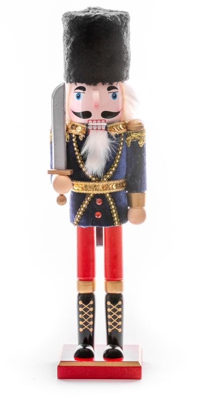 Figure Nutcracker, with crown, wood