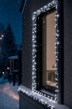 String lights MagicHome CEIBO, 48 cool white LED, 8 functions, timer, 3xAA, outdoor, lighting, L-3.5