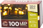 Füzér MagicHome Karácsony Serpens, 100 meleg fehér LED, 8 funkció, 230 V, 50 Hz, adapterrel, IP44, k