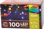 String lights MagicHome Serpens, 100 multicolor LEDs, 8 functions, 230 V, 50 Hz, IP44, outdoor, ligh
