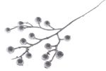Branch MagicHome Christmas, GliBerries, silver, 28 cm