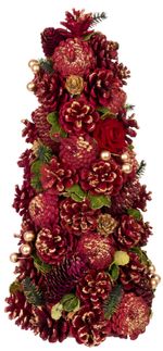 Tree natural MagicHome, red-gold, 40 cm
