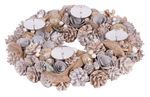 Garland MagicHome, natural, white, 34 cm, Advent