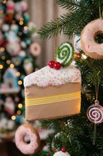 Decoration MagicHome Christmas Candy Line, Cookie, brown, hanging, 13x9x15 cm0500000061495