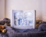 MagicHome karácsonyi dekoráció, Betlehem könyvben, 3 LED, 3x AA, belső, 27,5 x 12 x 19 cm