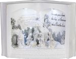 Decoration MagicHome Christmas, Nativity Scene in Book, 3 LED, 3xAA, indoor, 27.5x12x19 cm