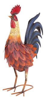 Decoration MagicHome Mecco, Rooster, metal, 37.5x17x51 cm