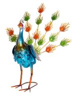 Decoration Mecco, Peacock, 53 cm, sheet metal