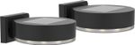 Lamp Strend Pro, wall/fence mounted, SMD LED, solar, pack of 2 pcs, 14x12x5.5 cm