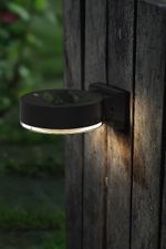 Lámpa Strend Pro, fali/kerítésre szerelhető, SMD LED, napelemes, csomag 2 db, 14x12x5,5 cm