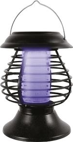 Napelemes lámpa MOKI 58, rovarriasztó, UV LED, 13 x 31 cm