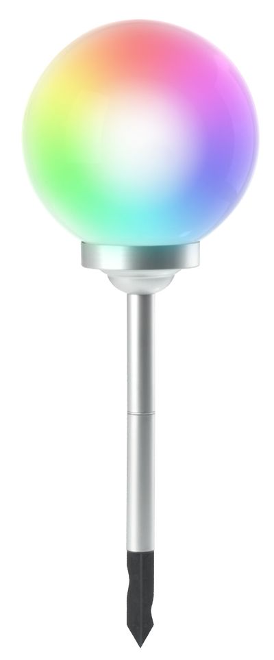 Solar lamp, 4-color LED, 30x73 cm