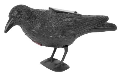 Plasic bird Black raven, solar