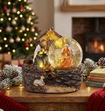 Decoration MagicHome Christmas, Nativity Scene, 2 LED warm white, 2xAAA, indoor, 11x9.5x10 cm, sellb