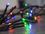 Füzér MagicHome Vianoce CEIBO, 96 többszínű LED, 8 funkció, időzítő, 3xAA, kültéri, világítás, Hossz