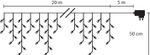 Icicle string lights MagicHome, 800 cool white LED, icicle, steady light, 230 V, 50 Hz, IP44, outdoo