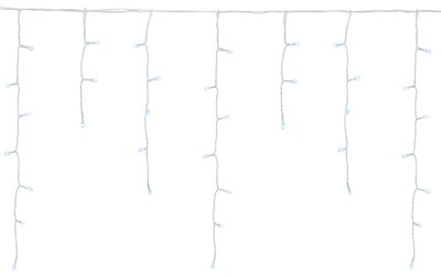 Lánc MagicHome Karácsony Icicle, 200 LED hideg fehér, jégcsapokkal, egyszerű világítás, 230 V, 50 Hz