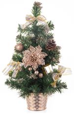 Karácsonyfa MagicHome Karácsony, feldíszített, bronz, 40 cm