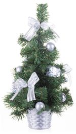 Christmas Tree MagicHome Christmas, decorated, silver, bow 30 cm