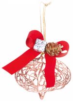 Decoration MagicHome Christmas, copper, 10x15 cm