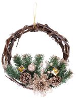 Christmas Wreath MagicHome, natural, hanging, 30 cm