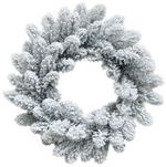 Christmas Wreath MagicHome, natural, snowy, 45 cm