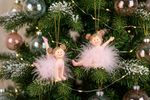 Decoration MagicHome Christmas, Ballerina, polyresin, hanging, 9x4x7.5 cm